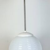 Vintage Chandelier with Milk Glass from Elektrosvit, 1960s
