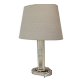 80' travertine foot lamp