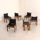 Set of 6 "Monk" Chairs by Afra & Tobia Scarpa for Molteni 70's