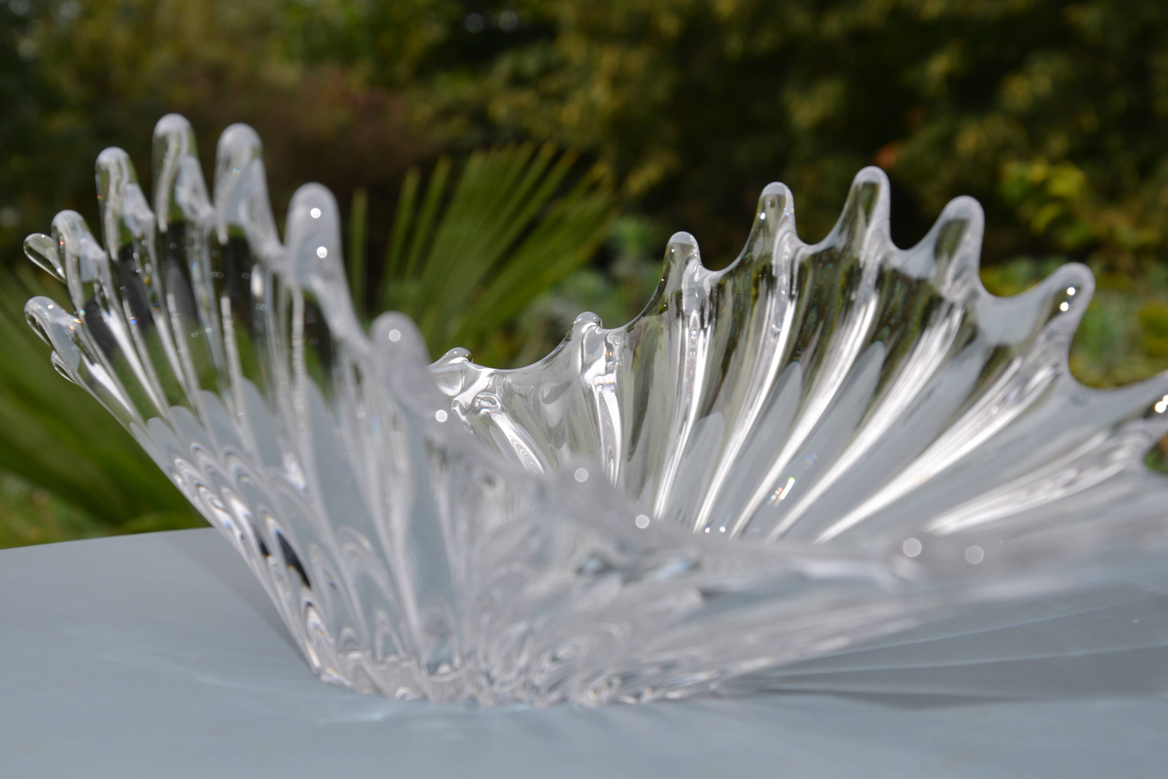 Centre de table, coupe en cristal