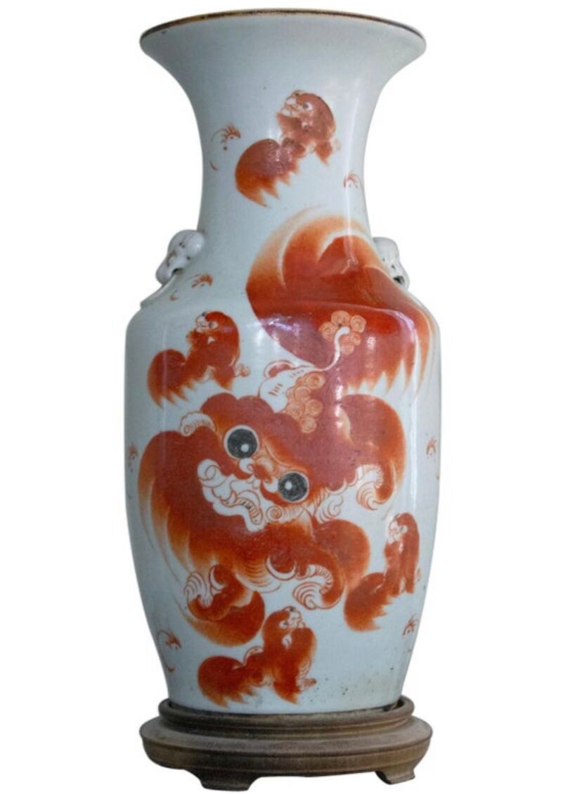 Balustre vase, White porcelain, late nineteenth century