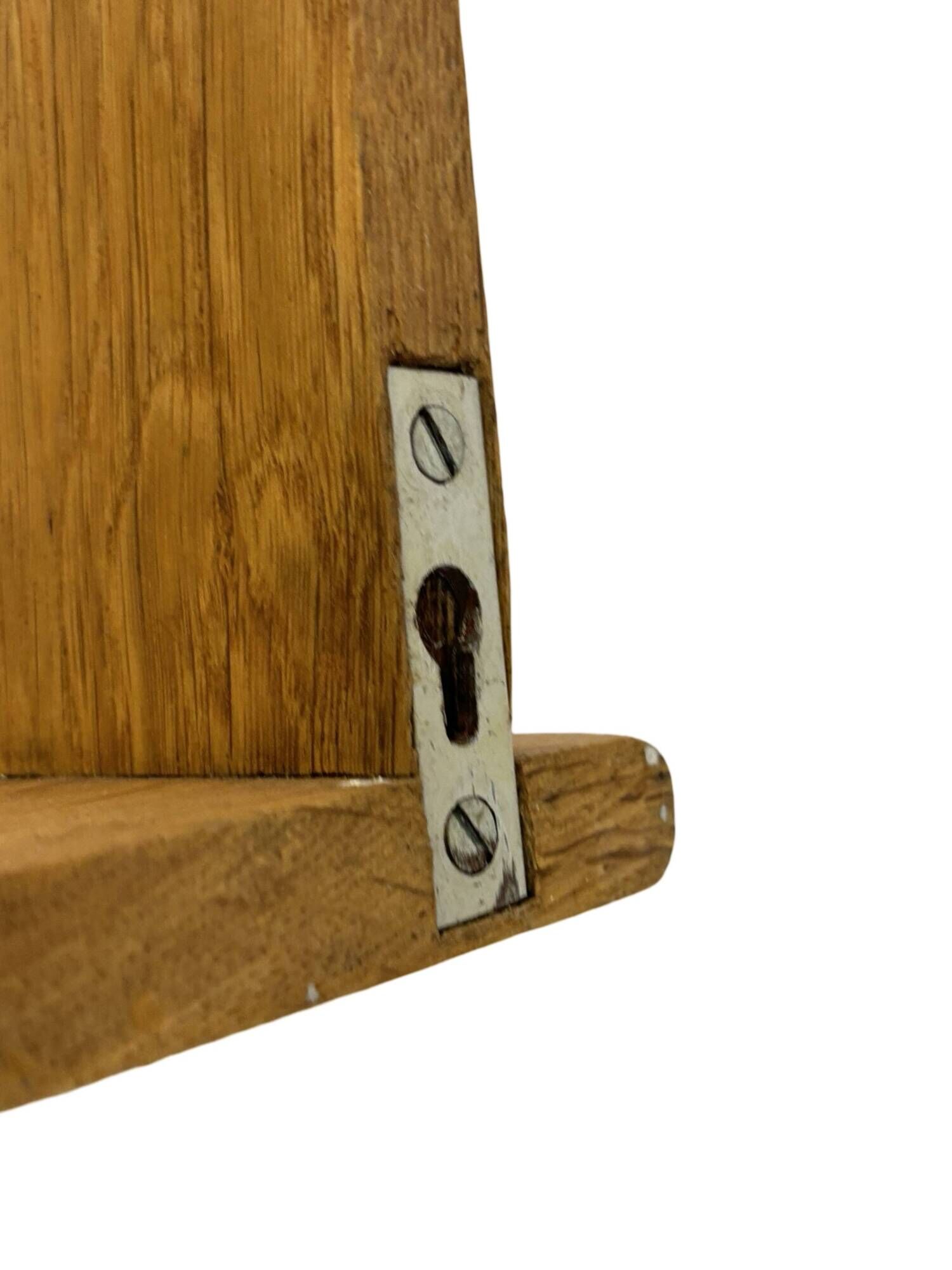 Vintage shelf  in oak wall rack book 1970s wood minimalist design
