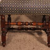 Two Louis XIII Walnut Chairs