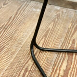 Bar stool in steel and walnut
