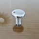 Wall hook, chrome metal coat rack, minimalist, 60s 70s