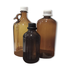 bouteilles verre ambre