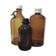 Amber glass bottles