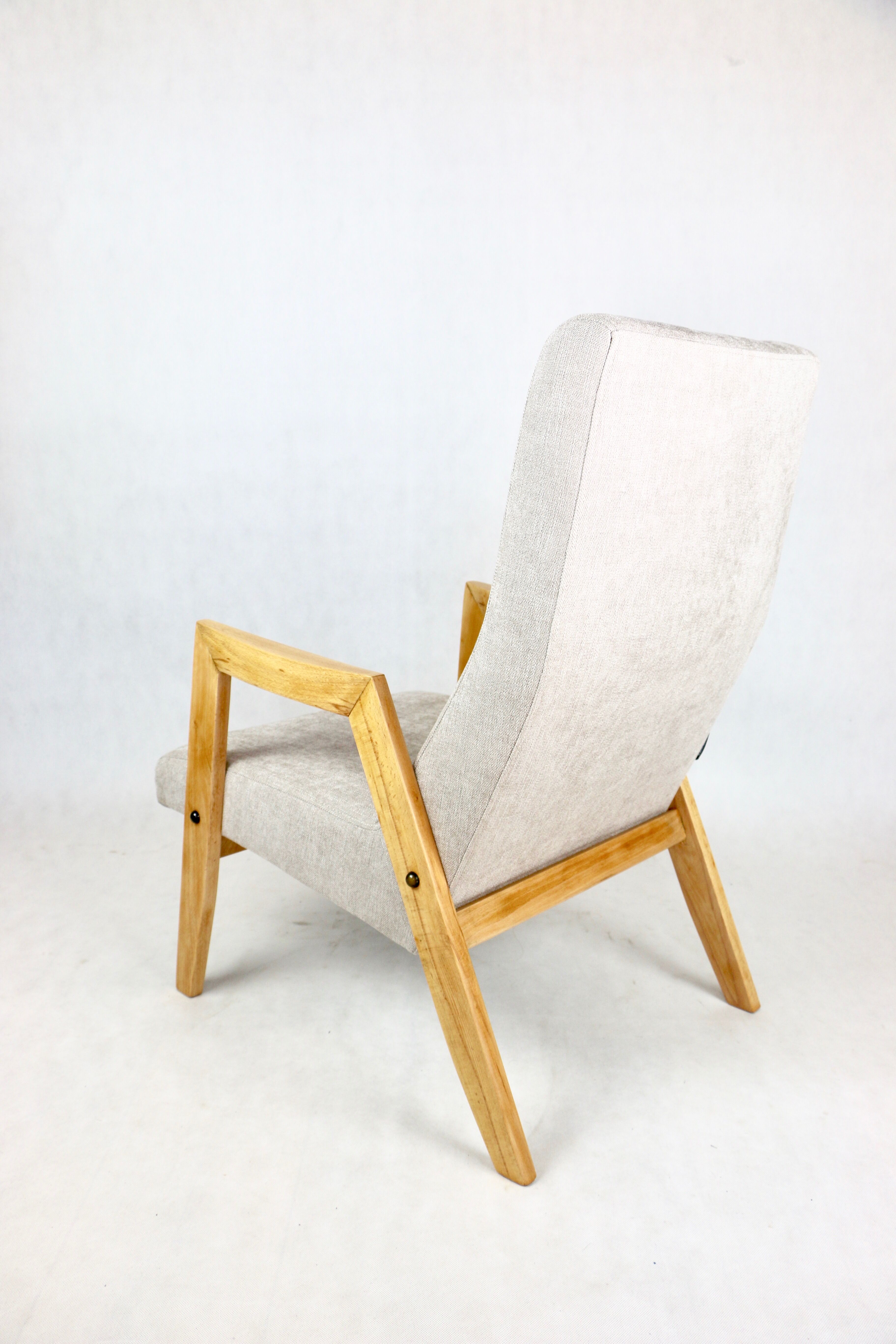 Beige danubio vintage design chair, 1970s
