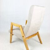 Beige danubio vintage design chair, 1970s