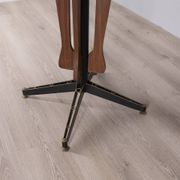 Vintage wooden round table from 1960s designed by Carlo Ratti for Lissoni