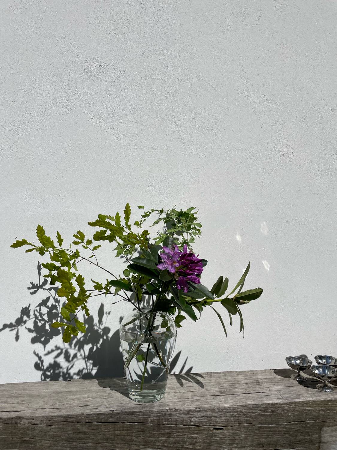 Murano transparent glass vase