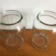 Lot of 4 vintage glass jars