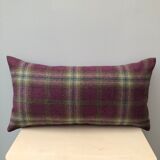Rectangular cushion tartan fabric