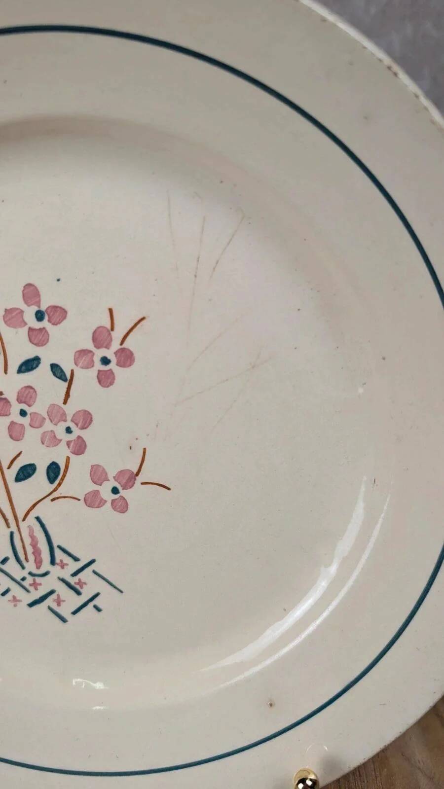 Antique plate K&g Lunéville – Lorraine model