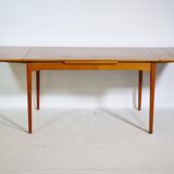 Mid-Century Teak Dining Table from Denmark, Extendable, 1960s