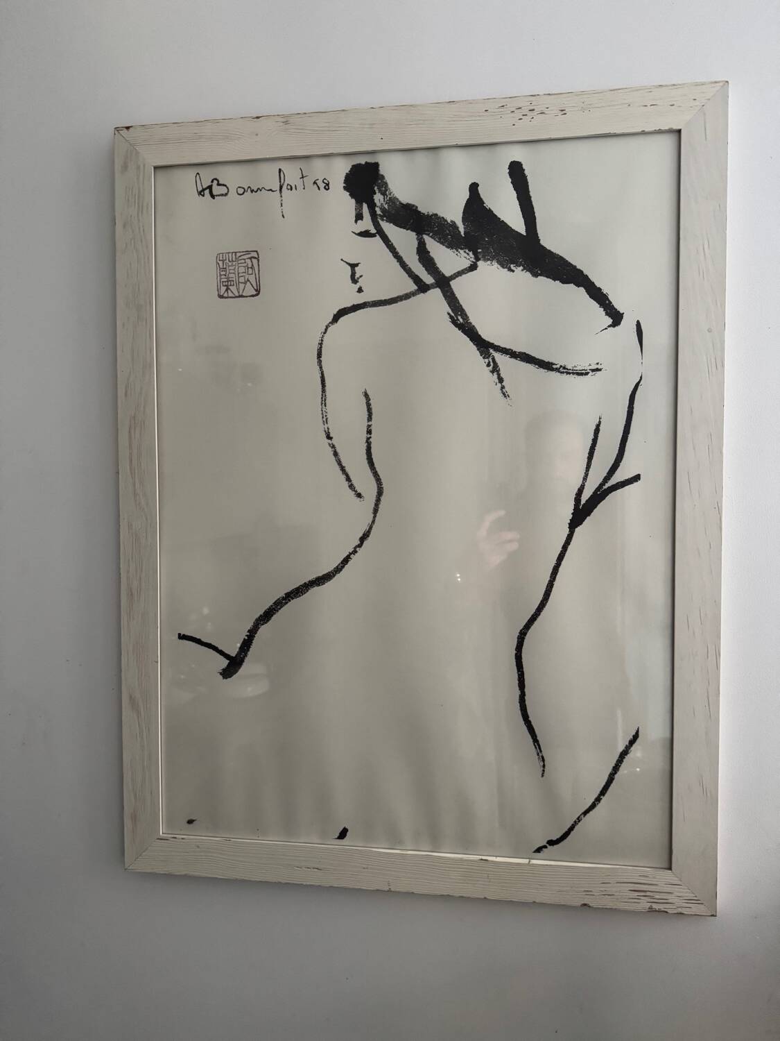 Nude female lithograph