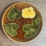 6 Sarreguemines dessert plates 1970