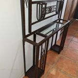 Wrought iron cloakroom art deco style