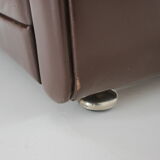 1970s Danish Brown Leather Armchair, Denmark