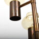 Mid century danish 6 arms brass-chandelier c.1960