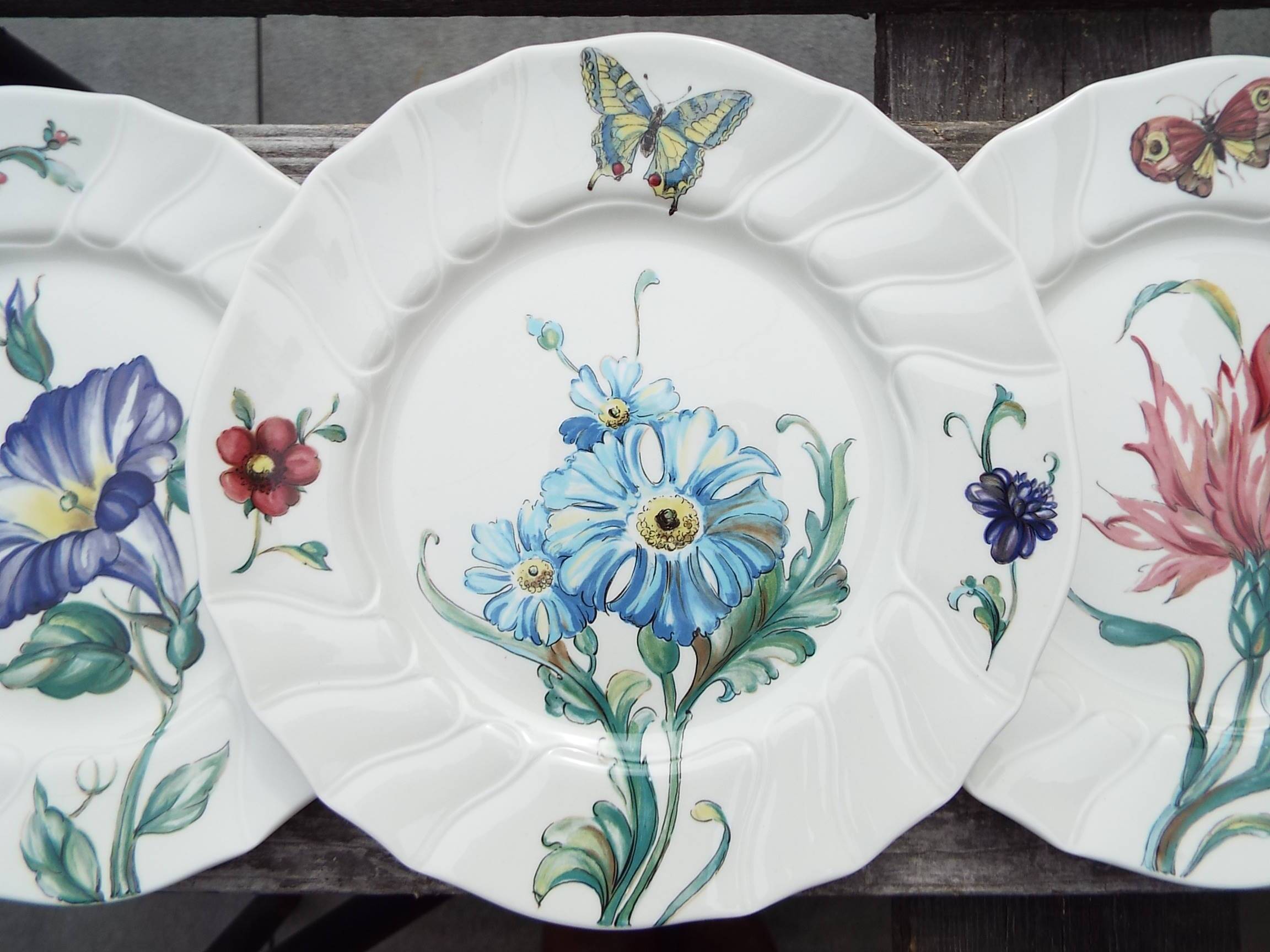 6 dessert plates Villeroy and Boch model Bouquet lot1