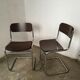 Pair of cantilever chairs from the 80s bauhaus style