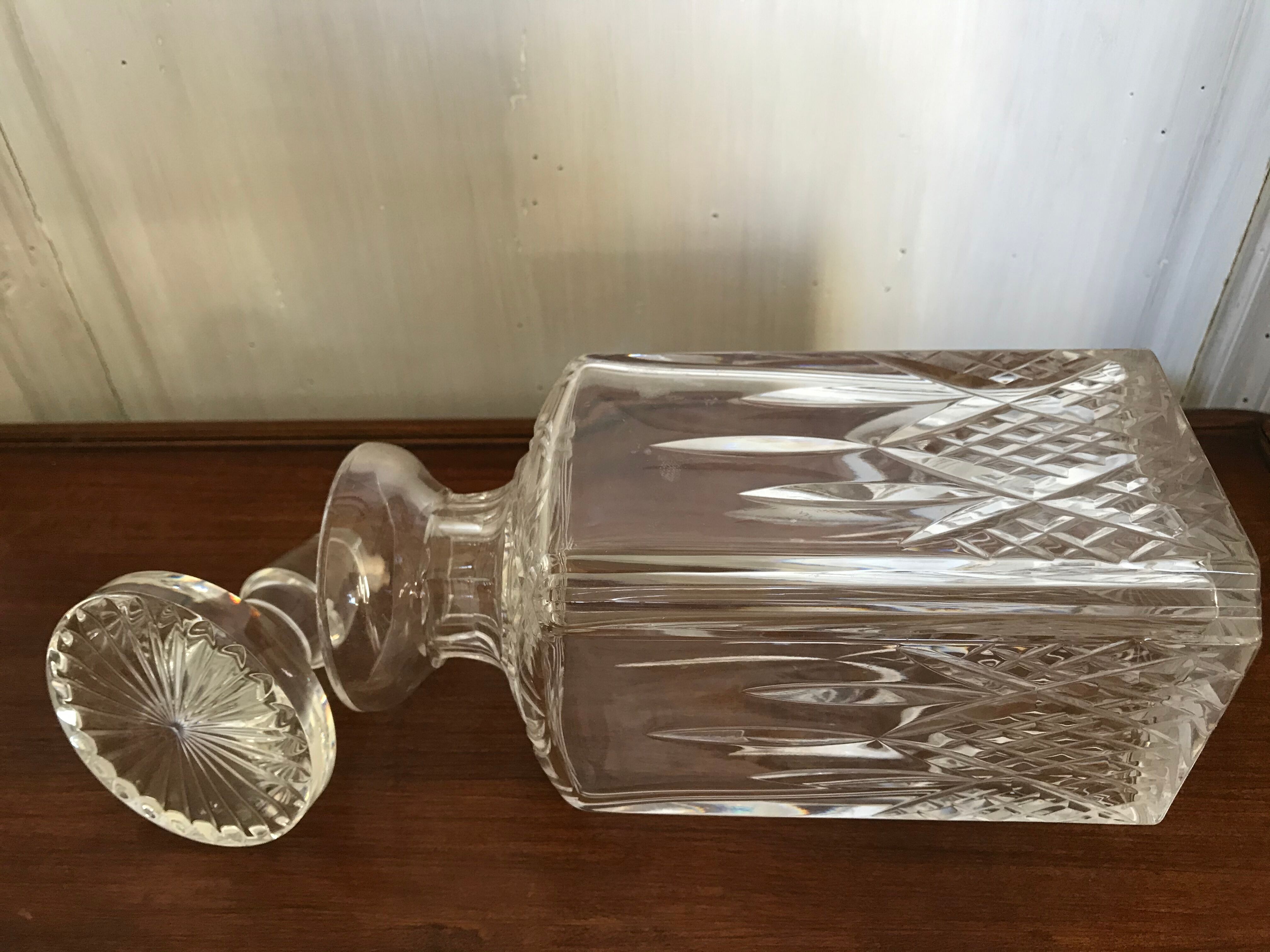 Crystal whisky carafe