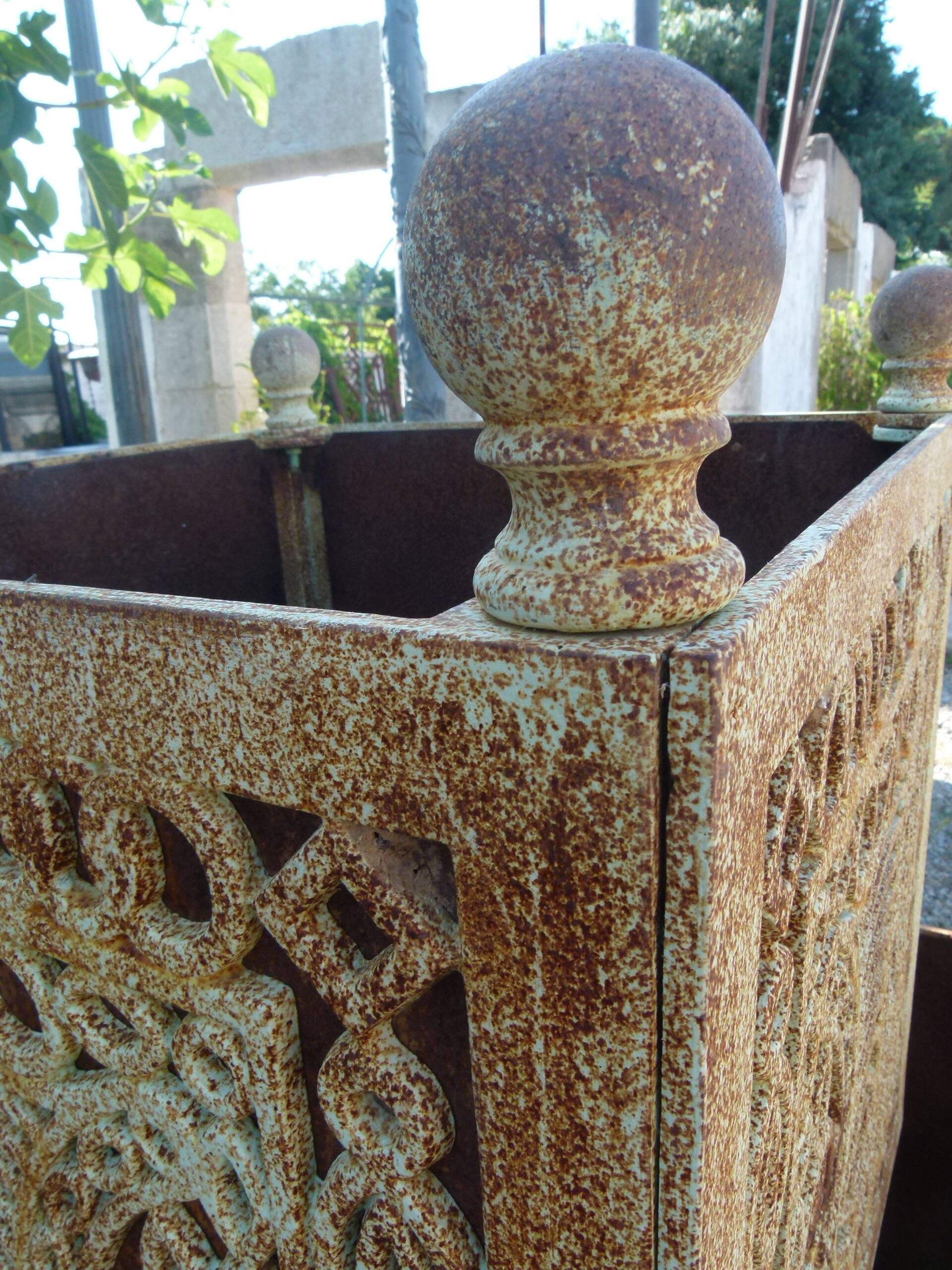 Set of 20th century cast iron planters