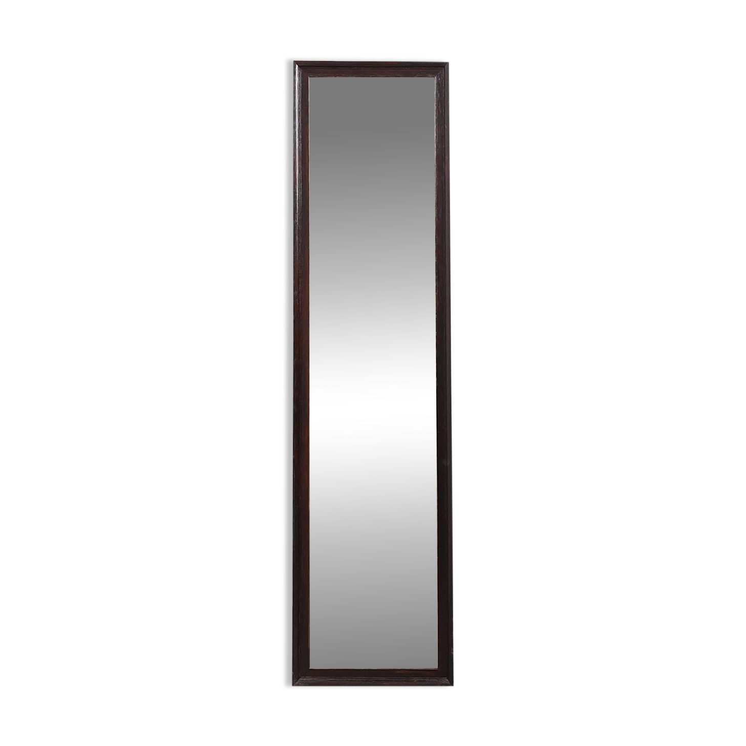 Miroir belge Art Déco en bois avec verre vieilli, vers 1930