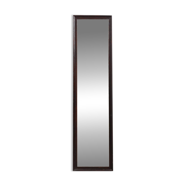Miroir belge Art Déco en bois avec verre vieilli, vers 1930