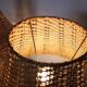 Pair of large Scandinavian rattan lamps from the 80s