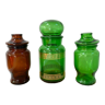 Trio of apothecary jars (70s)