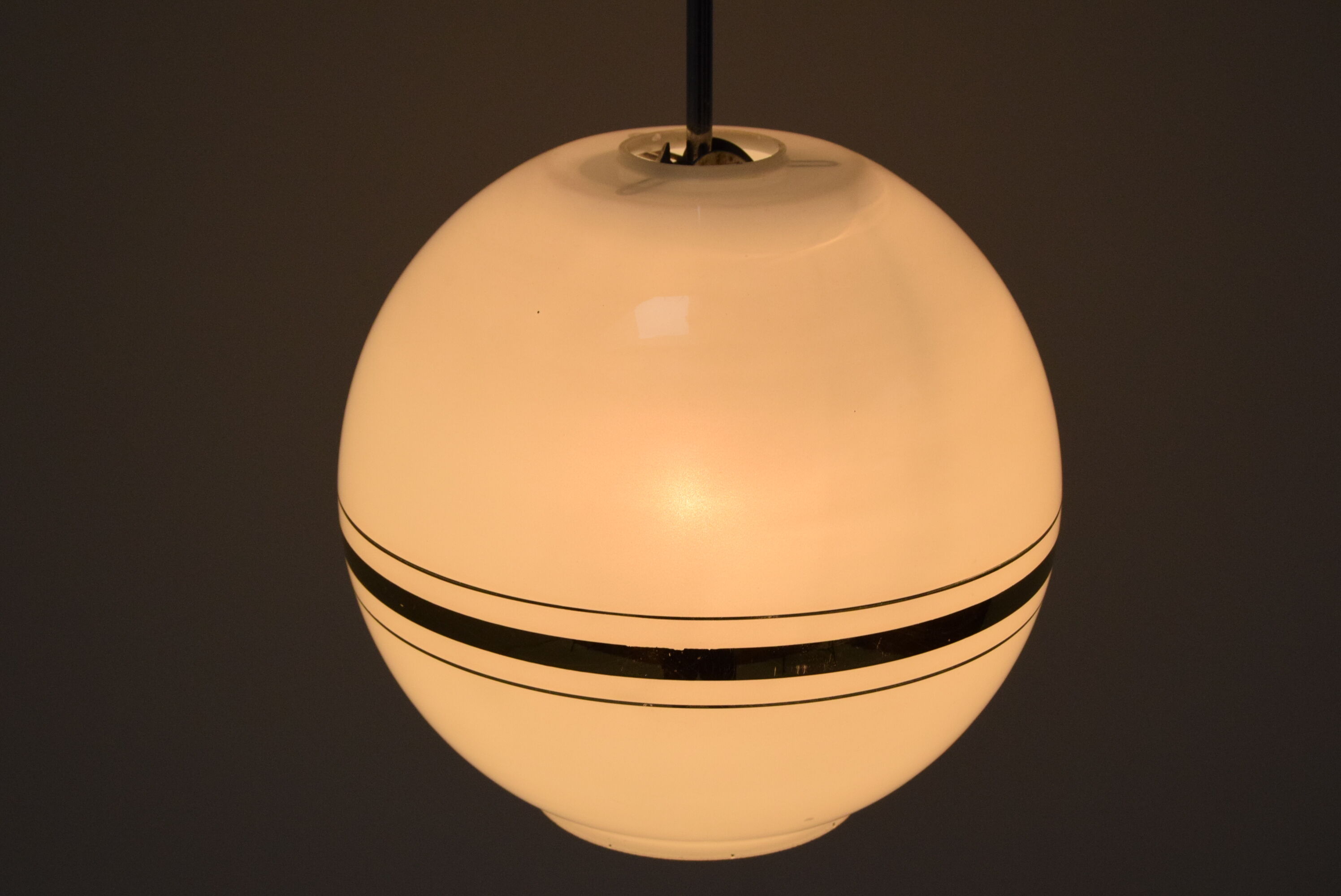 Mid-century Glass Pendant Napako,1970