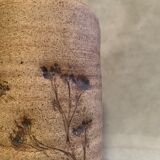 Terracotta lamp base with flower print