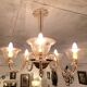 Venetian chandelier from Murano in smoked glass