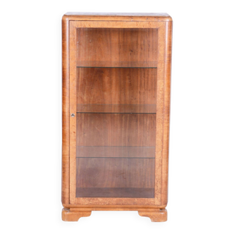 Restored ArtDeco Display Cabinet, Jindrich Halabala, UP Zavody, Czech, 1930s