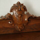 Louis XVI style music cabinet display case in 20th century walnut