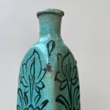 Set of 2 Turquoise Triangular Vases #1 and #2