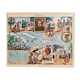 Old poster map of the West Indies - JP Pinchon - 1940