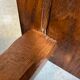 3x brutalist nesting tables – oak