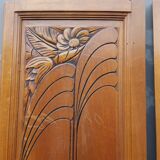 Pair of solid wood Art Deco doors
