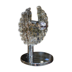 lampe metal chromé et