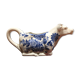 English porcelain cow-shaped sauce dish