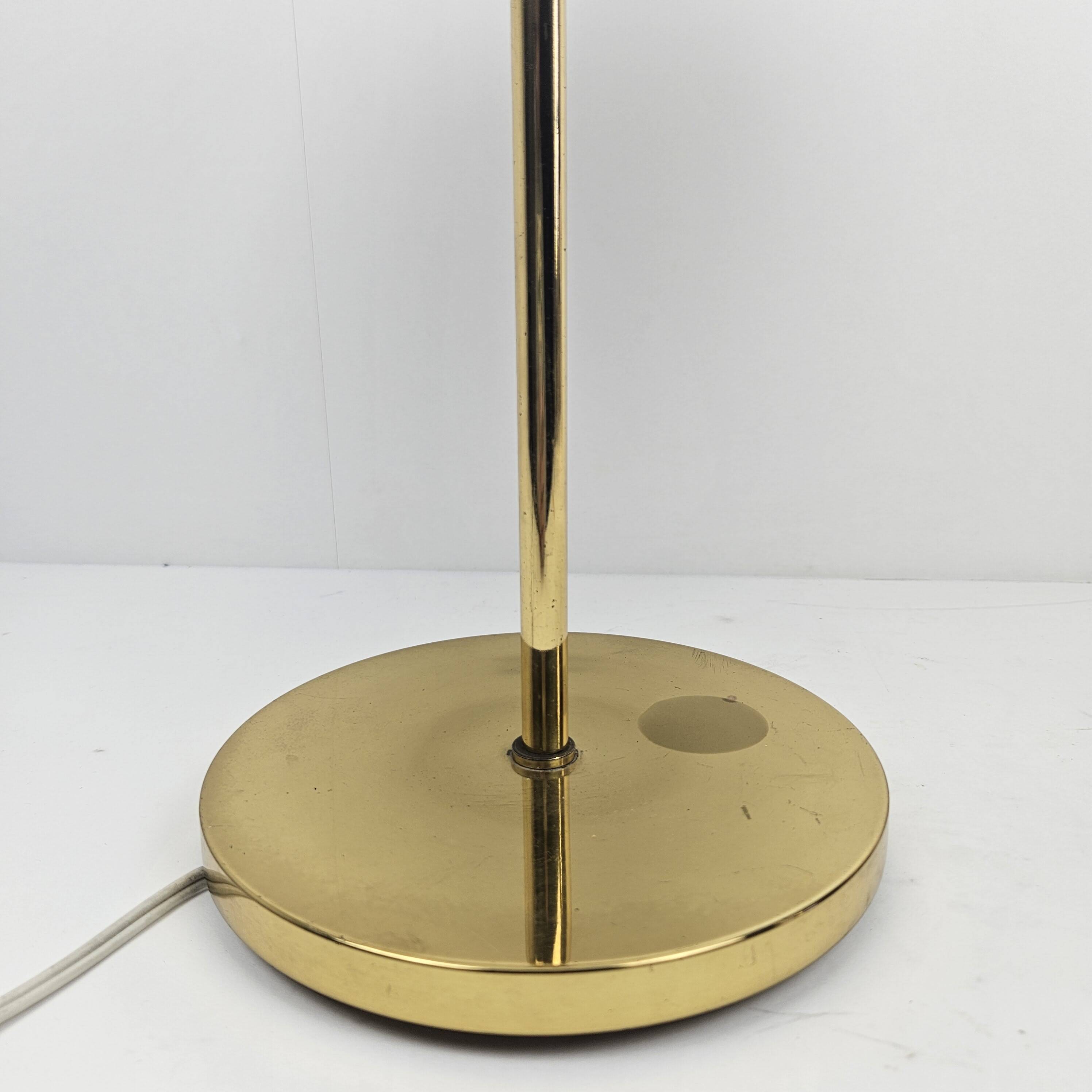 Table Lamp with Brass and Murano Glass, Italy 1970's