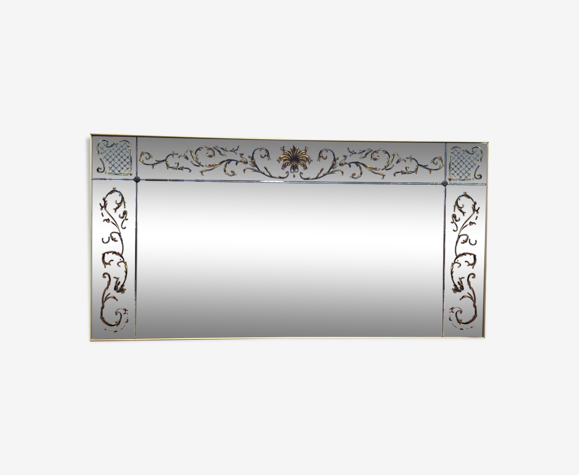 Bistro mirror - eglomised glass brasserie, 224x114 cm