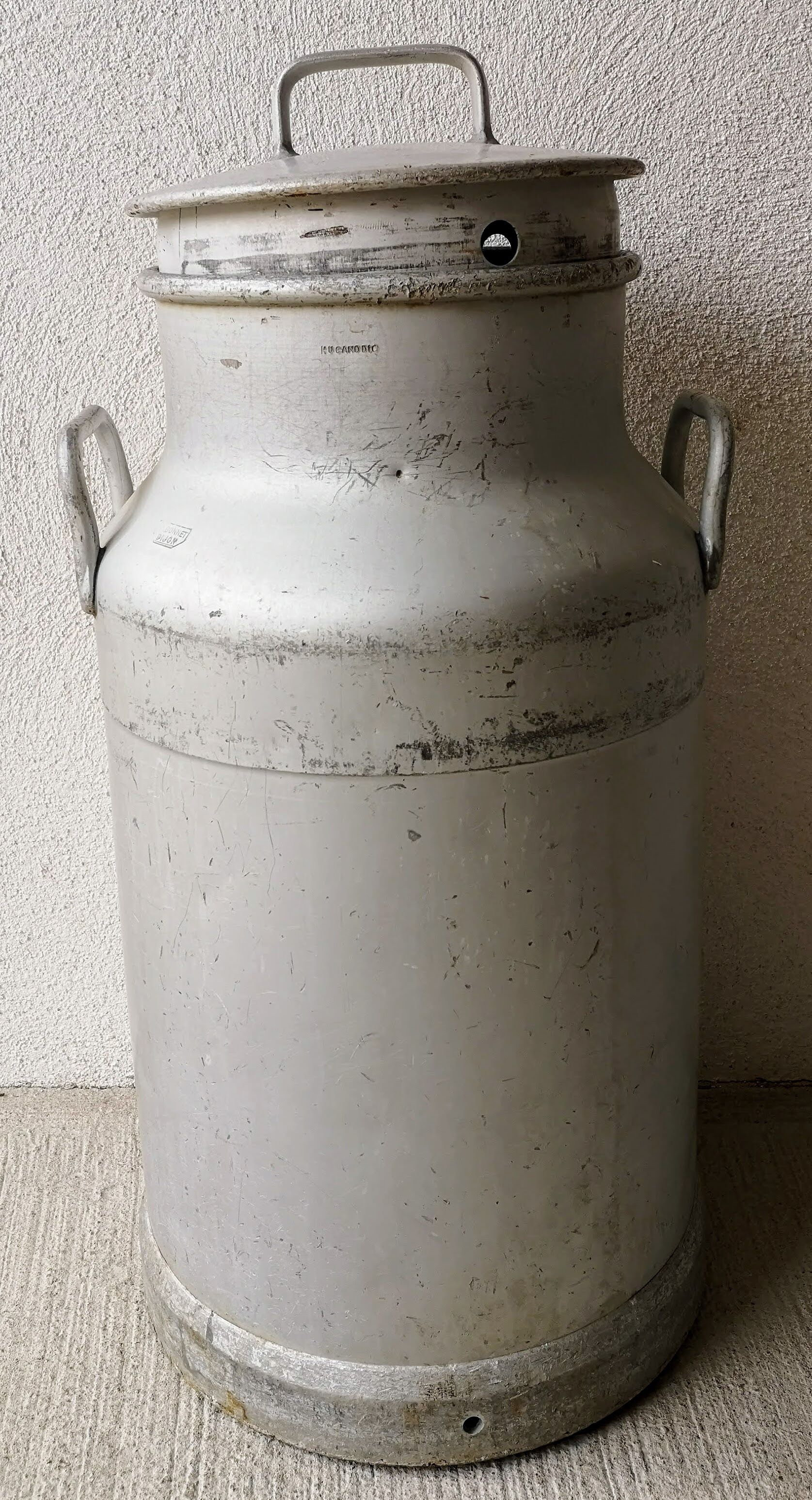 Authentic milk can signed LRG