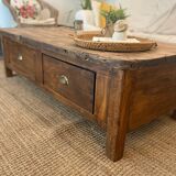 Solid wood coffee table