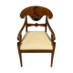Biedermeier office chair in mahogany nineteenth century