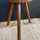 Tabouret de ferme tripode en bois