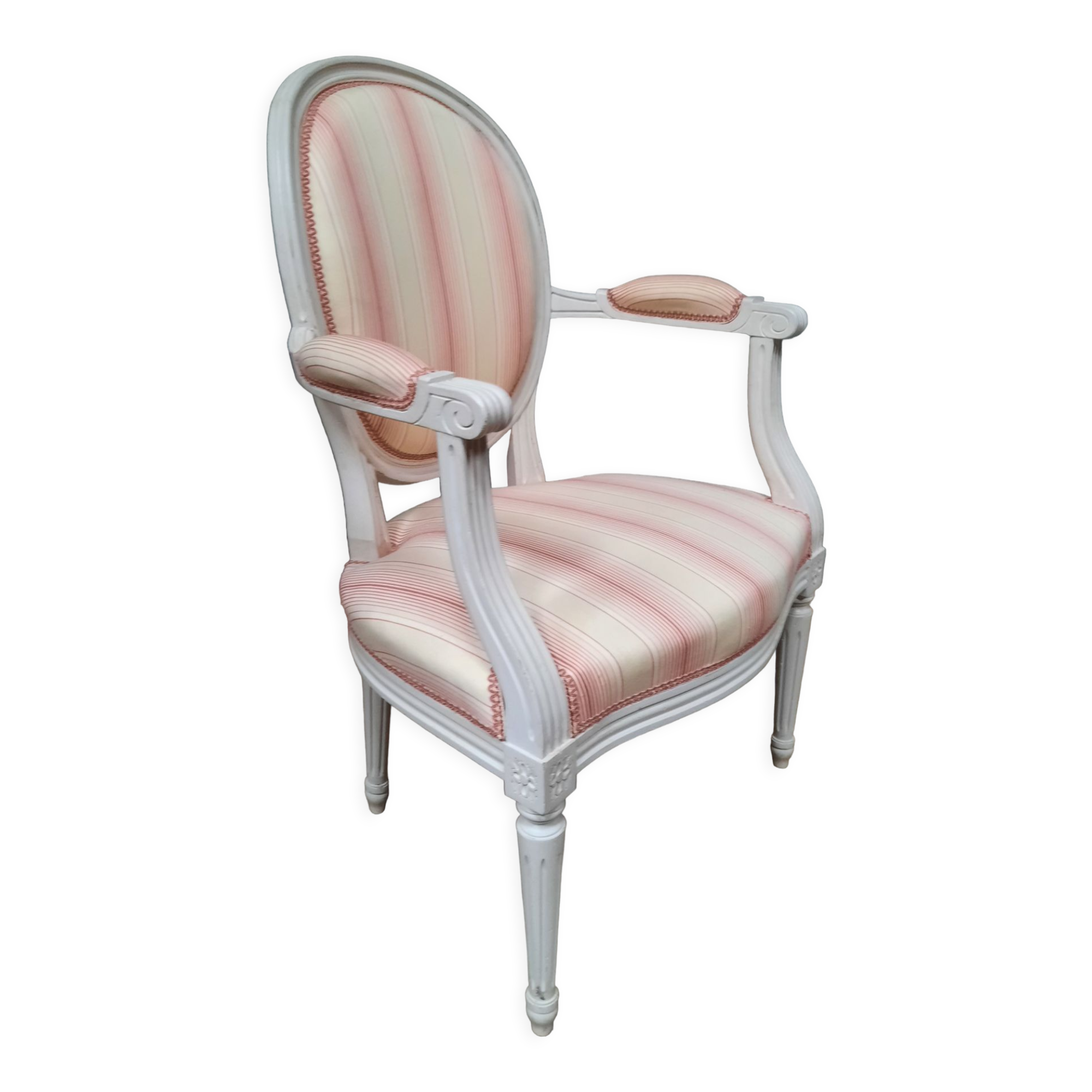 Louis XVI style medallion armchair